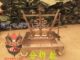 Super Value Popular Stainless Steel Flagpole Stand Hand-Pulled Cart with Brake Type Lion Dance Performance Props Manufacturer