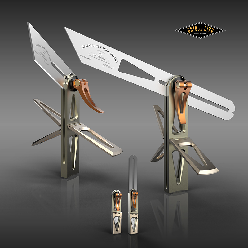 Bridge City MT multipurpose gauge multi-purpose angled scribe-tenon tool dovetail-gauge woodworking production