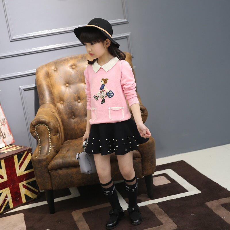 Jupe fillette en mélange - Ref 2049853 Image 27