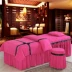 Mới rắn màu nơ bông đẹp cơ thể massage vật lý trị liệu trải giường bốn bộ mua một tặng hai hoa hồng đỏ ga chun bọc giường spa Trang bị tấm