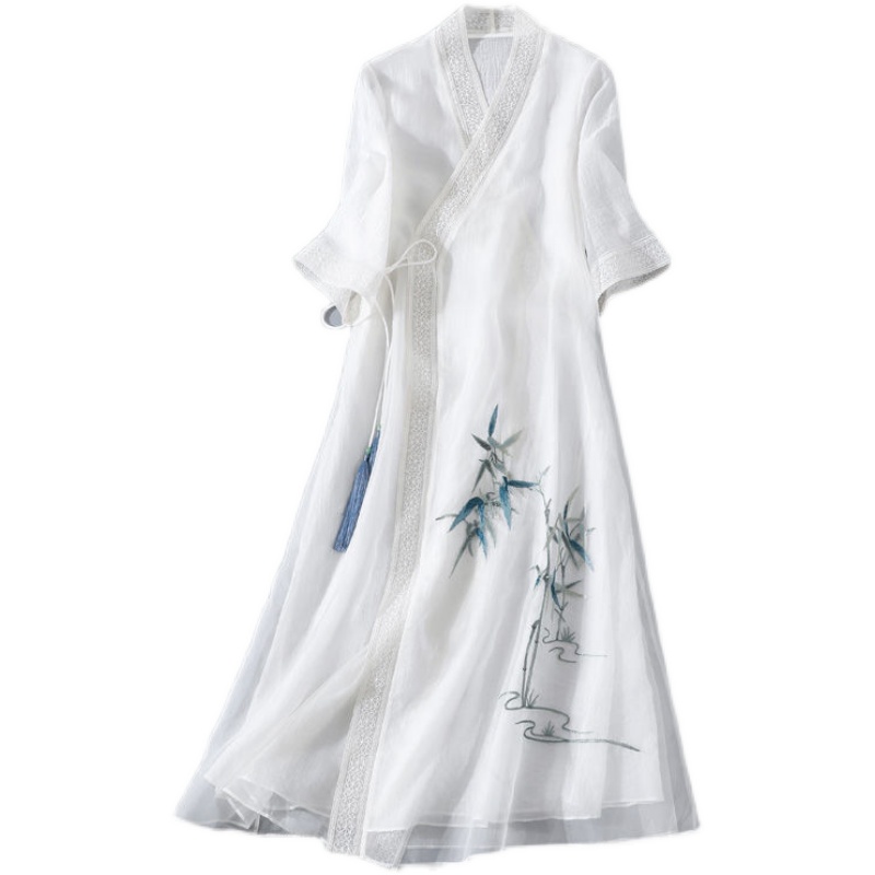 Spring retro ethnic Hanfu, dress, 2024 years, Chinese style Spring retro ethnic Hanfu, dress, 2024 years, Chinese style