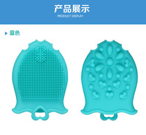 MummaBubba Infant Bath Brush Soft Massage Baby Shampoo Brush Bath Cotton Wipe Soft Comb