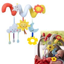 Star Moon bed around the cart pendant cloud sun bed hanging baby educational toy bed ring bell