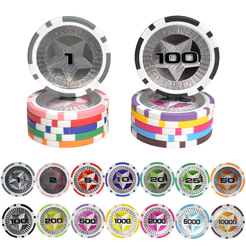 ABS Texas poker chip coin Blackjack shuttle Hull Bull Mahjong Chess room game coin Points coin