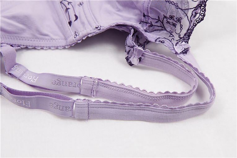 T10 Pháp cỡ lớn đồ lót trong suốt thêu cotton bra MM phần siêu mỏng trên áo ngực 75C-95E ao lot
