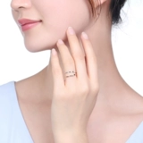 Золотое обручальное кольцо, ювелирное украшение, 18 карат, розовое золото, простой и элегантный дизайн