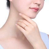 Золотое обручальное кольцо, ювелирное украшение, 18 карат, розовое золото, простой и элегантный дизайн