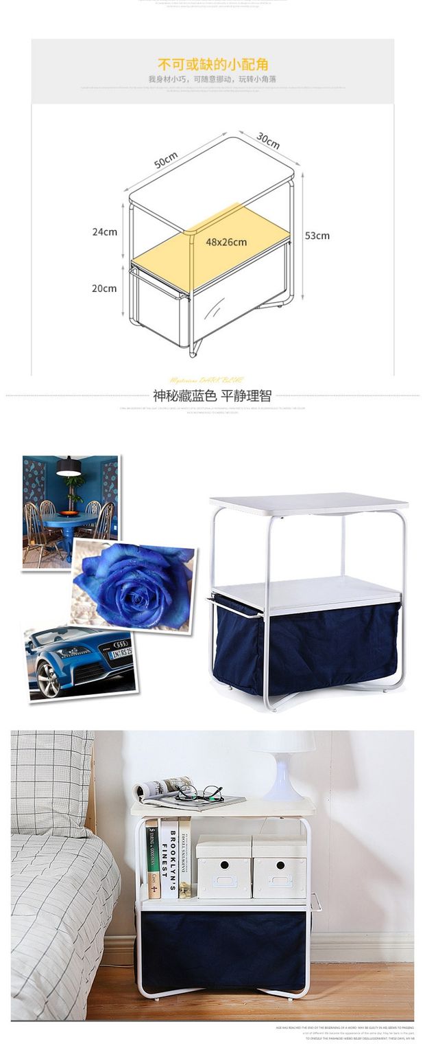Bắc Âu nhỏ gọn tủ đầu giường hiện đại tủ nhỏ tủ lưu trữ nhỏ tủ bảng Corner đơn giản cực hẹp bàn cạnh giường ngủ - Buồng tủ nhựa cánh lùa