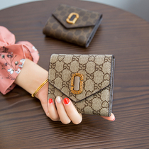 ChristyKathy womens bag wallet womens short genuine leather ultra-thin 2023 versatile limited folding cowhide wallet