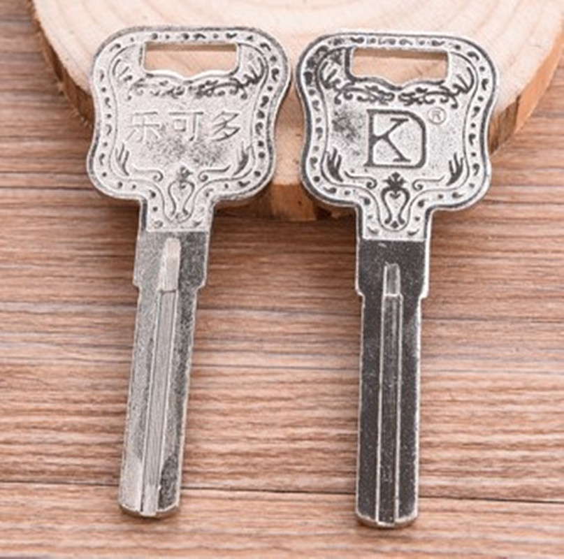 Lecan multi-sided blade key blank middle groove internal milling slot key blank security door lock spoon blank-Taobao