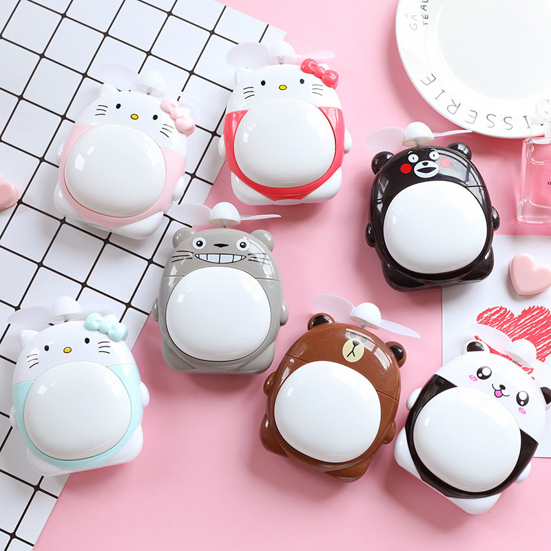 Small fan handheld with portable small mini usb charging style hand holding student dormitory electric fan muted