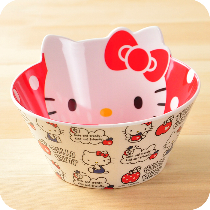 South Korea Dense Amine Bowl Anti-Fall Japan Style Plastic Cartoon Cutlery Cutlery Creativity Children Rice Bowls Soup Bowls Imitation Ceramics