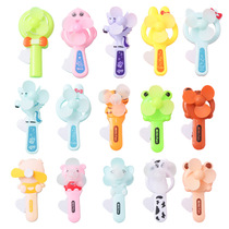 Summer cool creative cartoon hand fan mini portable childrens small fan press type handheld manual fan