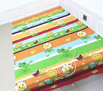 Cartoon cotton twill fabric plant War zombie childrens bed cotton sheet quilt cloth free processing