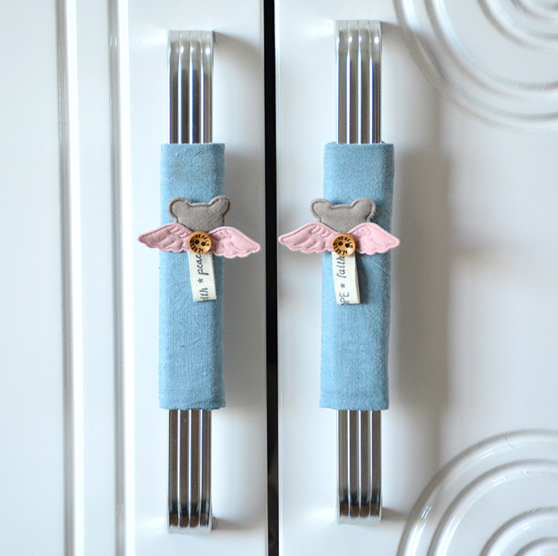 Cabinet door armrail drawer handle handle protective cover children collision anti-bump whole cabinet door thickness protective cover