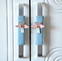 Cabinet door holding gloves drawer pull gloves door handle protective cover childrens anti-collision and anti-knock cabinet door thick protective cover