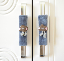 Plush pull gloves cabinet door handle anti-collision protective cover cabinet armrest drawer child safety can be customized