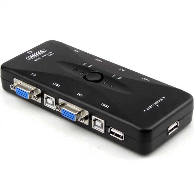 Superior (UNITEK) U-8710 Four-in-one-out four-port USB manual KVM switch multiple desktops