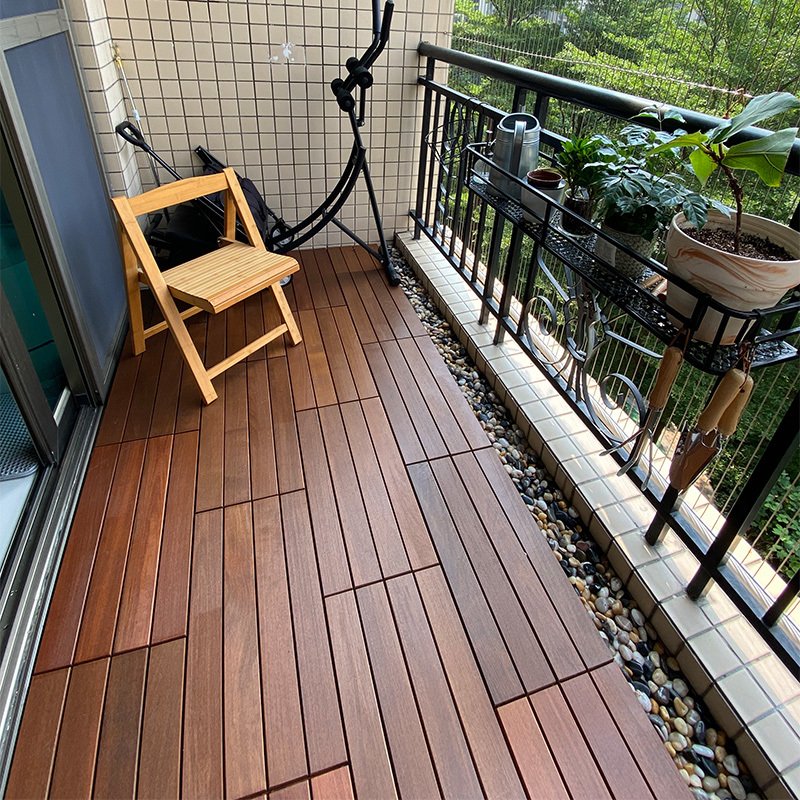 Outdoor Anti-Corrosion Wood Terrace Flooring Balcony Garden Courtyard Self-Laying Floor Renovation Outdoor Splicing Iron Teak Outdoor Anti-Corrosion Wood Terrace Flooring Balcony Garden Courtyard Self-Laying Floor Renovation Outdoor Splicing Iron Teak