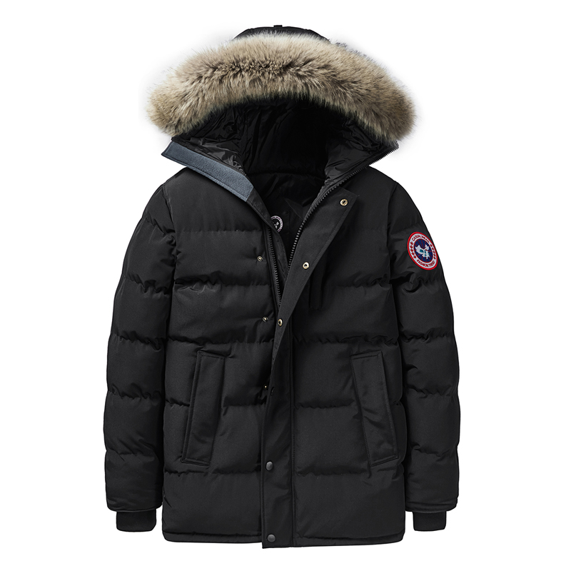 Quilted cotton-padded jacket for men and women with Canada loose cotton-padded jacket winter big goose down jacket thickened velvet jacket