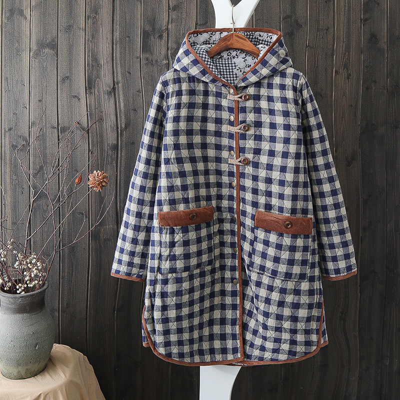 HG23 phiên bản tiếng Hàn của phần dài của lưới cotton lót bông mền ấm áp áo khoác bông áo khoác cotton đáy áo áo phao parka nữ