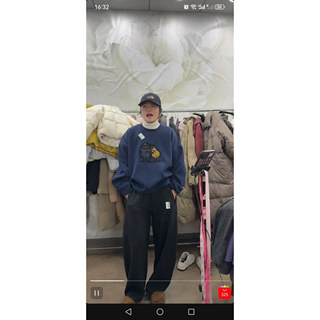 23603松紧高腰羊绒手感弯月刀裤重工缩呢天鹅绒加厚分割线哈伦裤