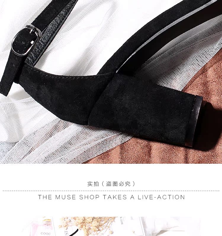 Word khóa với sandal dày nữ hè 2018 mới Âu và Mỹ gợi cảm hở ngón hoang dã với giày cao gót thần tiên dép quai ngang nữ