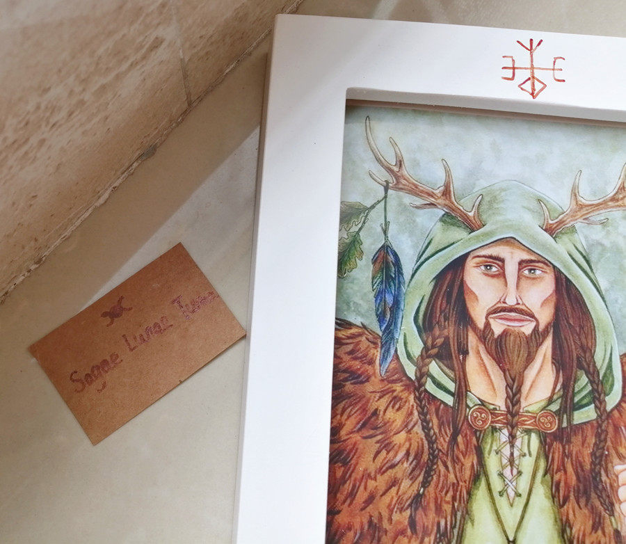 (Custom) Corner God-Father God Male God Forest Hunting God Oak King Oak King-Photo Frame Pendulum Home Ornament Wicc