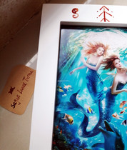 (Customized) Mermaid and Dolphin-Ocean Photo Frame Ornament Home Hanging Atlantis