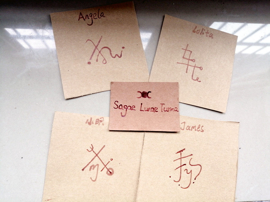 Name symbol customisation-the symbol exclusively belonging to the individual-creative design personality signature bookmarks