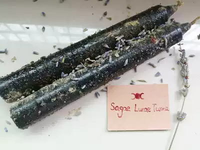 (Customized-Black Moon Goddess) Handmade Black Candles-Aroma Candles Wax Helpizing Meditation Candles