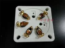 Ceramic flat silver plated gold plated 7-foot electronic tube holder GZC7-5