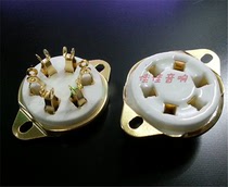 Ceramic gilded 6 foot electronic tube holder GZC6-21-G Anti-inside fit WE310A 10 m 12C7 12C7 12C