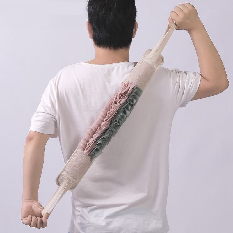 Flushing bath ball men with long strip of sparkling bath Bar bathing bar Adults powerful decontamination bath ball rubbing with double-purpose rubbing