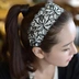 Phụ kiện tóc rộng vành kẹp tóc Phụ kiện tóc phiên bản Nhật Bản và Hàn Quốc của băng đô tóc Hàn Quốc in hoa thêu trang sức tóc ngọt ngào - Phụ kiện tóc