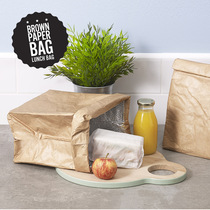 British Luckies brown paper lunch bag outdoor waterproof leak-proof and tear-proof picnic bag UK design