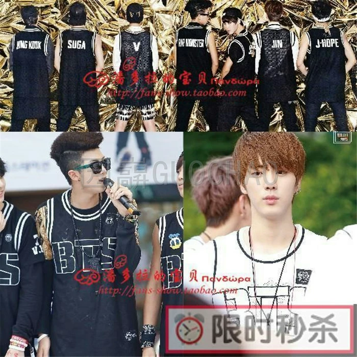 Футболка без рукавов в стиле печати для спорта, содержит названия BTS JIMIN JUNGKOOK JHOPE SUGA