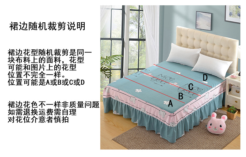 Bộ đồ giường bằng vải cotton đơn bộ đồ trải giường bằng vải trải giường ga giường viền ren