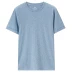 Áo thun nam Giordano ngắn tay cotton slub sợi nam màu xanh áo thun nam nửa áo thun 01018209 áo phông nam đẹp Áo phông ngắn