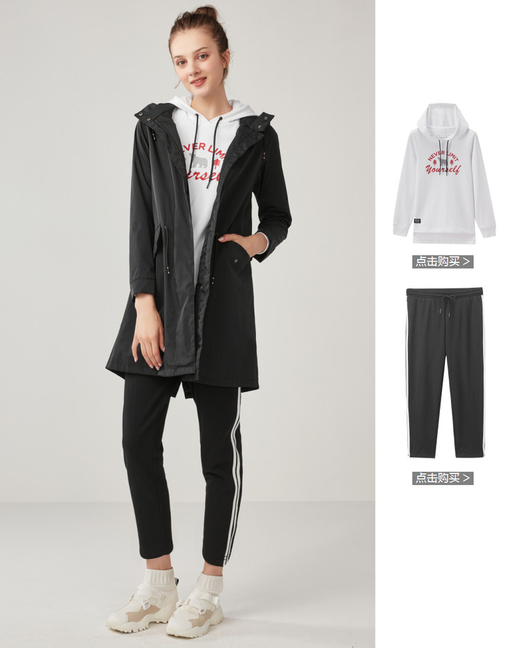 Trench pour femme GIORDANO    en Nylon en Nylon - Ref 3227603 Image 26