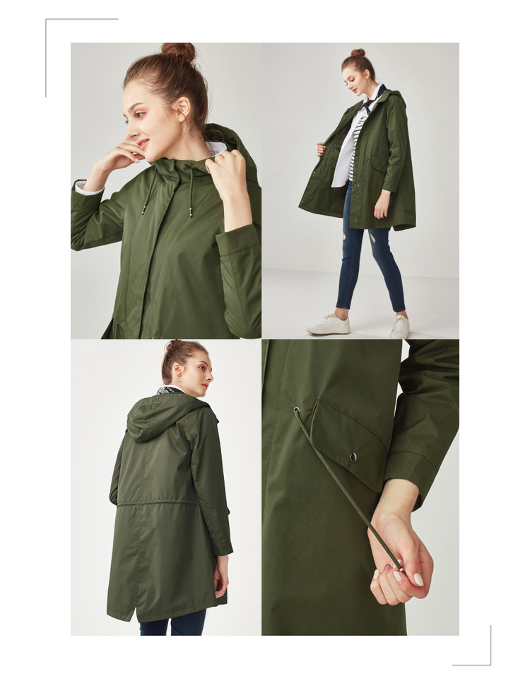Trench pour femme GIORDANO    en Nylon en Nylon - Ref 3227603 Image 23