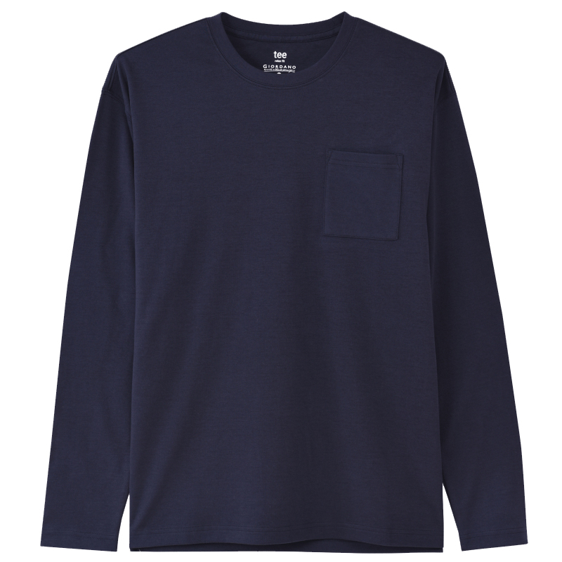 Giordano Giordano NR Pocket Loose Long Sleeve T-Shirt 01020654001