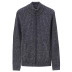Áo len Giordano nam mùa thu mới dày ấm áp áo len jacquard áo len cardigan cardigan 90056630 - Cặp đôi áo len