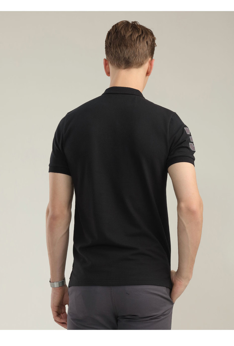 Giordano của nam giới polo áo sơ mi nam horse head thêu Polo áo sơ mi nam stretch cotton ngắn tay polo shirt 13018201