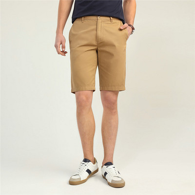 Giordano quần short nam nam mùa hè cotton năm quần nam màu rắn quần âu quần 13108201