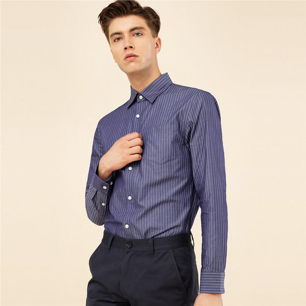 佐丹奴 修身款式 男式长袖衬衫 优惠券折后￥74.9包邮（￥79.9-5）2色可选