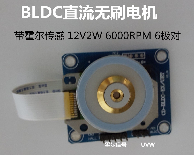 Bldc Motor Dc Brushless Motor 120 Degree Hall Hall Sensor 12V Voltage 6000Rpm
