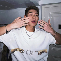 Small crownins Chains American 100 lapped summer pure cotton loose with male and female couples