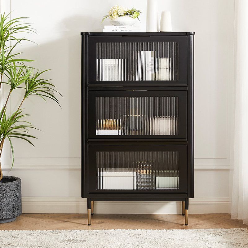 PH home solid wood locker bucket cabinet storage cabinet bedroom bookcase against the wall living room modern minimalist magazine cabinet