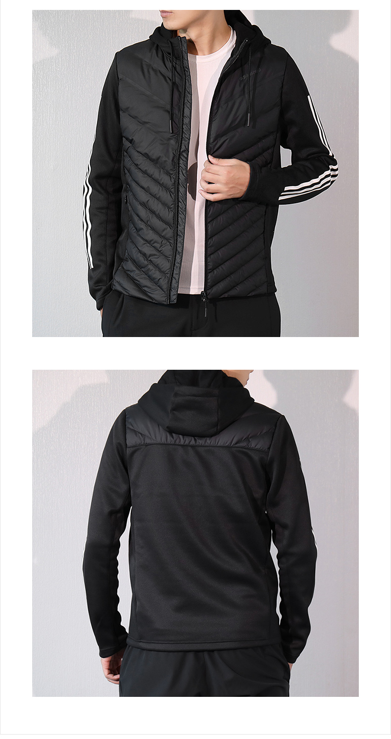 Adidas adidas down jacket nam 2018 mùa đông thương hiệu thể thao cotton quần áo áo khoác ấm —
